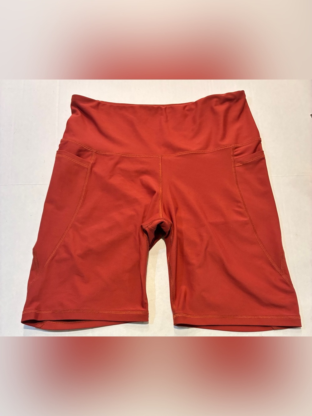 Old Navy 🟣 Size Large High Rise 8" Powersoft Bike Shorts - Picture 2 of 7